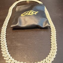 GLD Diamond Prong Link Necklace 