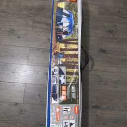 Brand new Ozark Trail 10’ x 9' 6-Person Instant Cabin Tent with LED Lighted Hub, 25 lbs