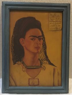 Vintage Frida Kahlo Canvas Reproduction