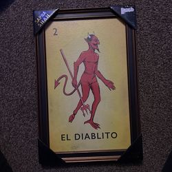 El Diablito framed picture‼️