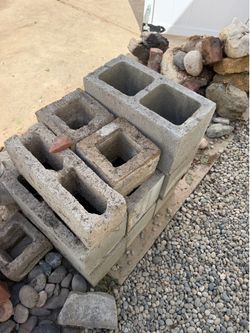 Free cinder blocks and cement goose
