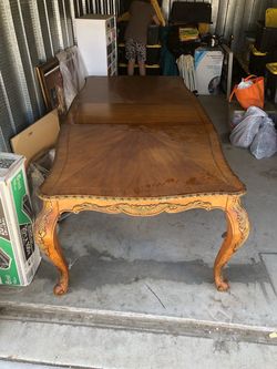 Ornate wood table