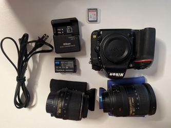 Nikon D750 Digital DSLR Camera and 2 lenses