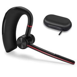 Bluetooth Headset, Wireless Business Bluetooth Headphones Hi-Fi Stereo Earpiece V4.1 Hands-Free Earphones with Noise Cancellation Microphone for Cell