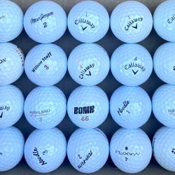 20 Hitaway Golf Balls, Clean, All White