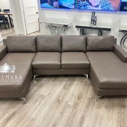 New Leather Sectional Couches