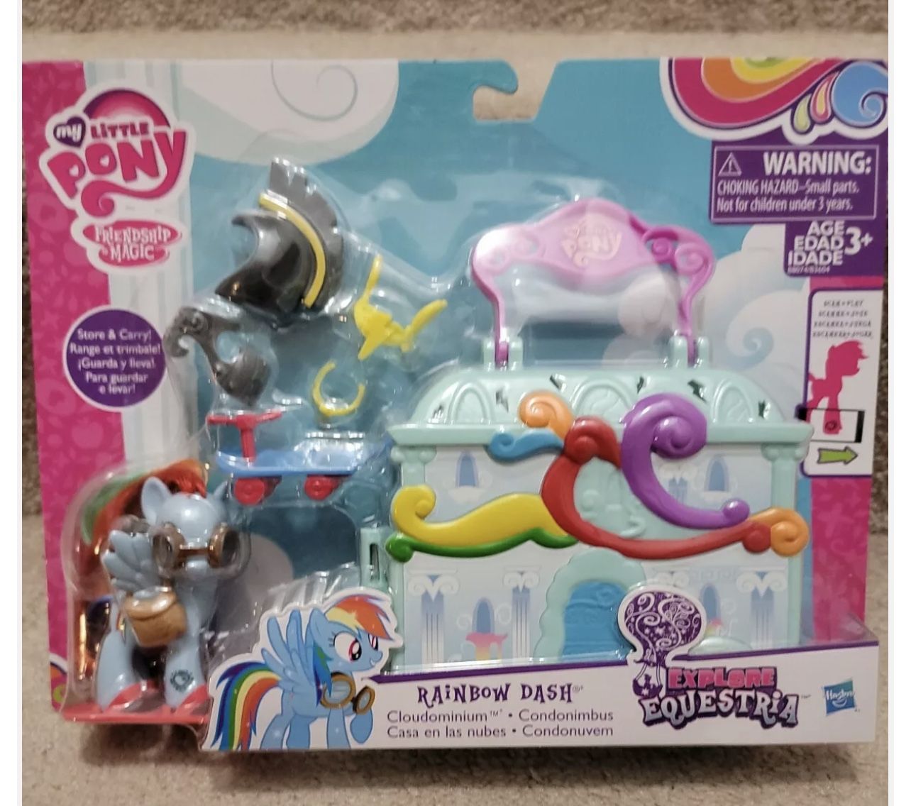 RAINBOW DASH CLOUDOMINIUM MY LITTLE PONY EXPLORE EQUESTRIA MLP FIGURE MOSC 2015