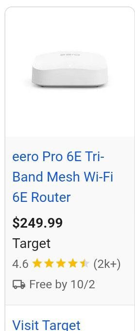 EERO PRO 6E wifi Router
