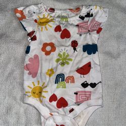 Carter’s Baby Girl Newborn Infant Blue Flower Fleece Zip up Hoodie Jacket