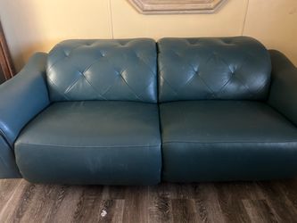 Teal recliner