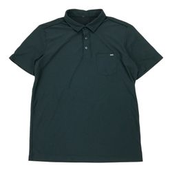 Vuori Ace Polo Shirt Men Medium M Blue Performance Short Sleeve Pocket Golf V164