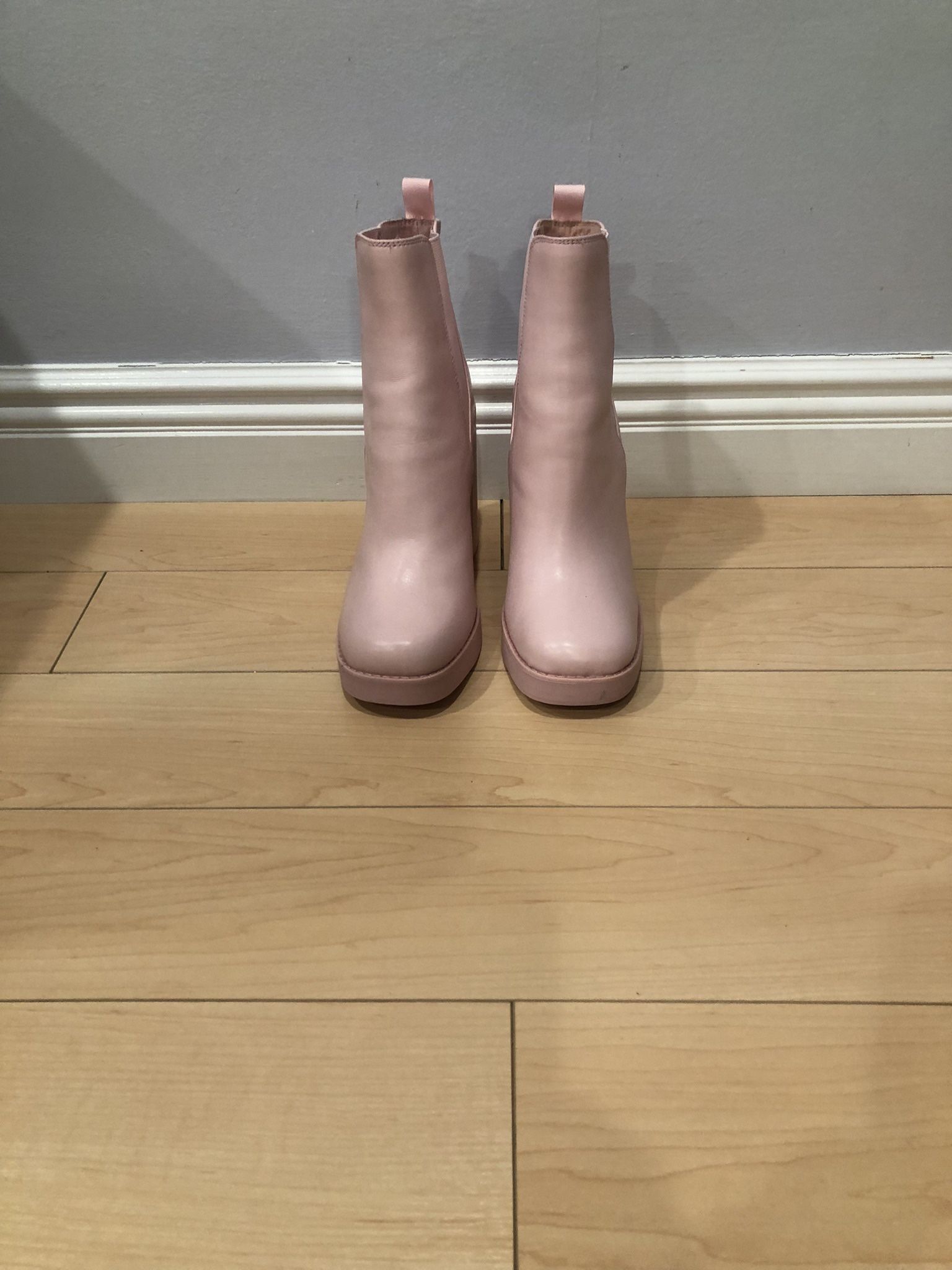 Pink Platform Boots