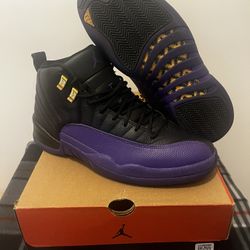Nike Air Jordan Retro 12 Sz 10.5 Black/Purple/Gold
