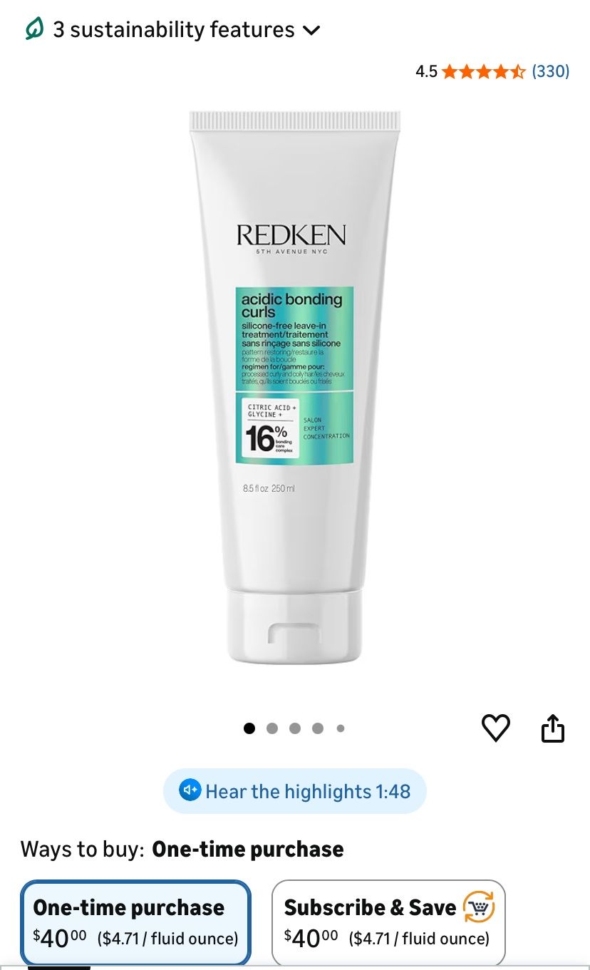 Redken Acidic Bonding Curls