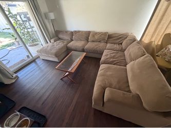 Brown sectional
