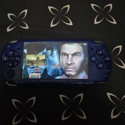 PSP 3000 BLUE MODDED