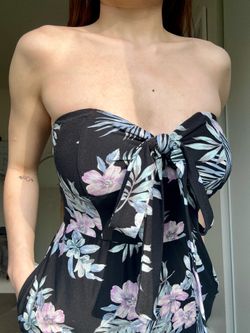 Floral Strapless Romper With Side Pockets (Size XS) - LOCAL MEETUP ONLY