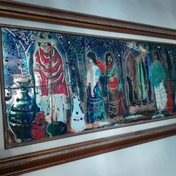 CABALLERO (1).
This beautiful and technically difficult, is a exquisite example of Emilio CABALLERO talent with copper and enamel.
This artwor