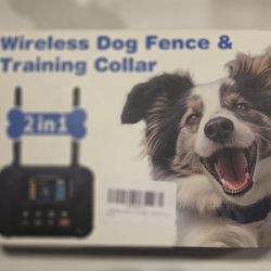 Wireless Dog Fence & Training Collar 