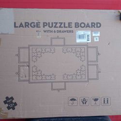 Puzzle Board With 6 Drawers 
