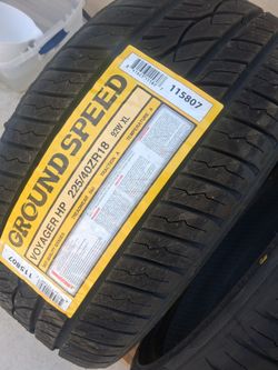 4 new tires 225/40/18...Ground Speed