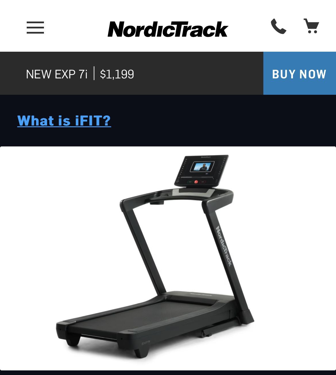 Brand New NordicTrack EXP 71 Treadmill - Still In Box!