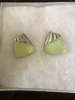 Jade earrings