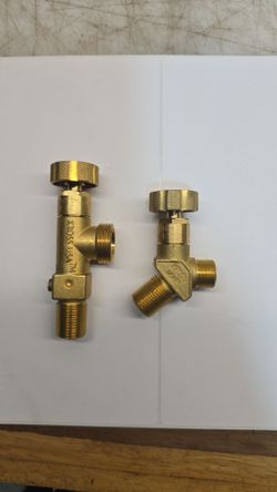 Small cylinder acetylene handwheel  operated valves BRASS