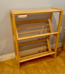Wooden  Rack with Top Shelf