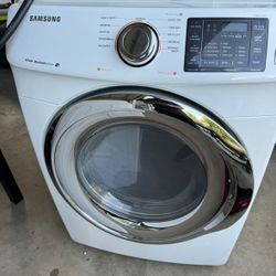 White Samsung Steam Dryer Machine ( Electric )