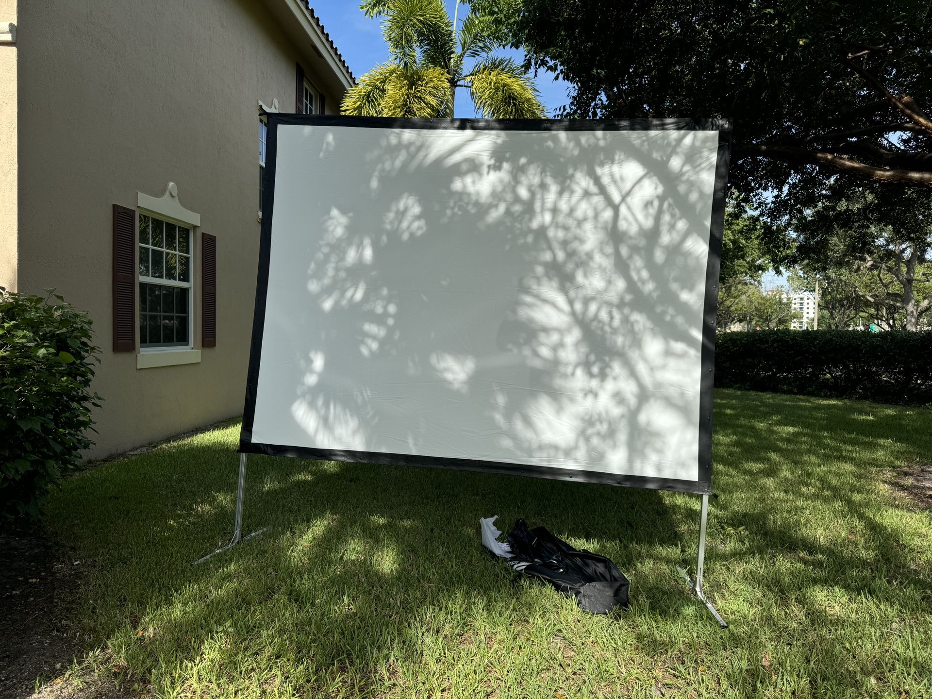 Elite Screens Yard Master 110-Inch Portable Fast Folding Projector Screen