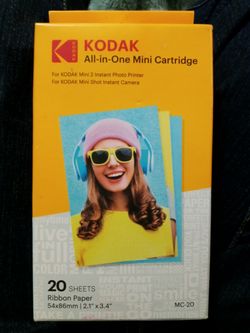 Kodak ribbon paper 20 sheets