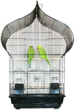 Large Black Parrot Bird Flight House Home Cage 