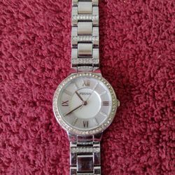 Fossil Virginia ES3282 Women's Stainless Steel Analog Dial Quartz Watch 