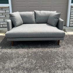 Joybird Lewis Loveseat-Taylor Felt Grey Sofa-New with tags- Retail $2,041 ($799 OBO)
