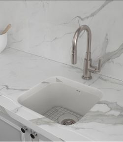 ROHL 5927-00 Allia Fireclay Single Bowl Bar/Food Prep Sink