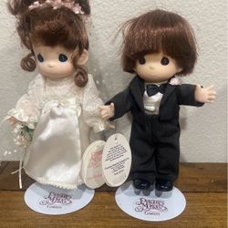 Precious Moments Bride and Groom Dolls