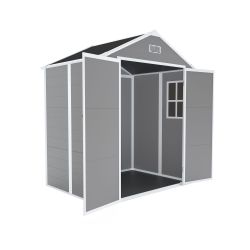 Campcraft 6*5ft resin storage shed,Plastic Garden Tool Outside Sheds,high quality pp material,strong structure,waterproof,rust and UV proof,large stor