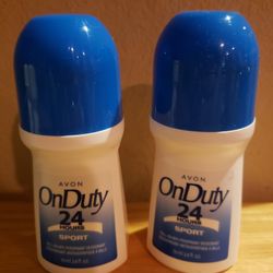Avon On-Duty 24 Hour Sport Roll-On Deodorants 