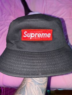 Supreme Box Logo Black Bucket Hat and other clothing all new