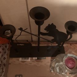 Cat Candle Holder Set