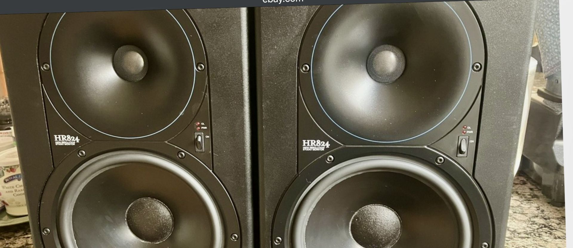 pair of Mackie HR824 mk1