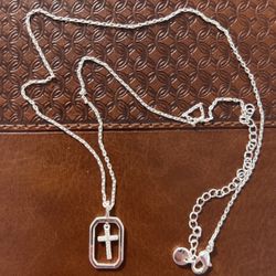 Sterling Silver Cross Necklace 