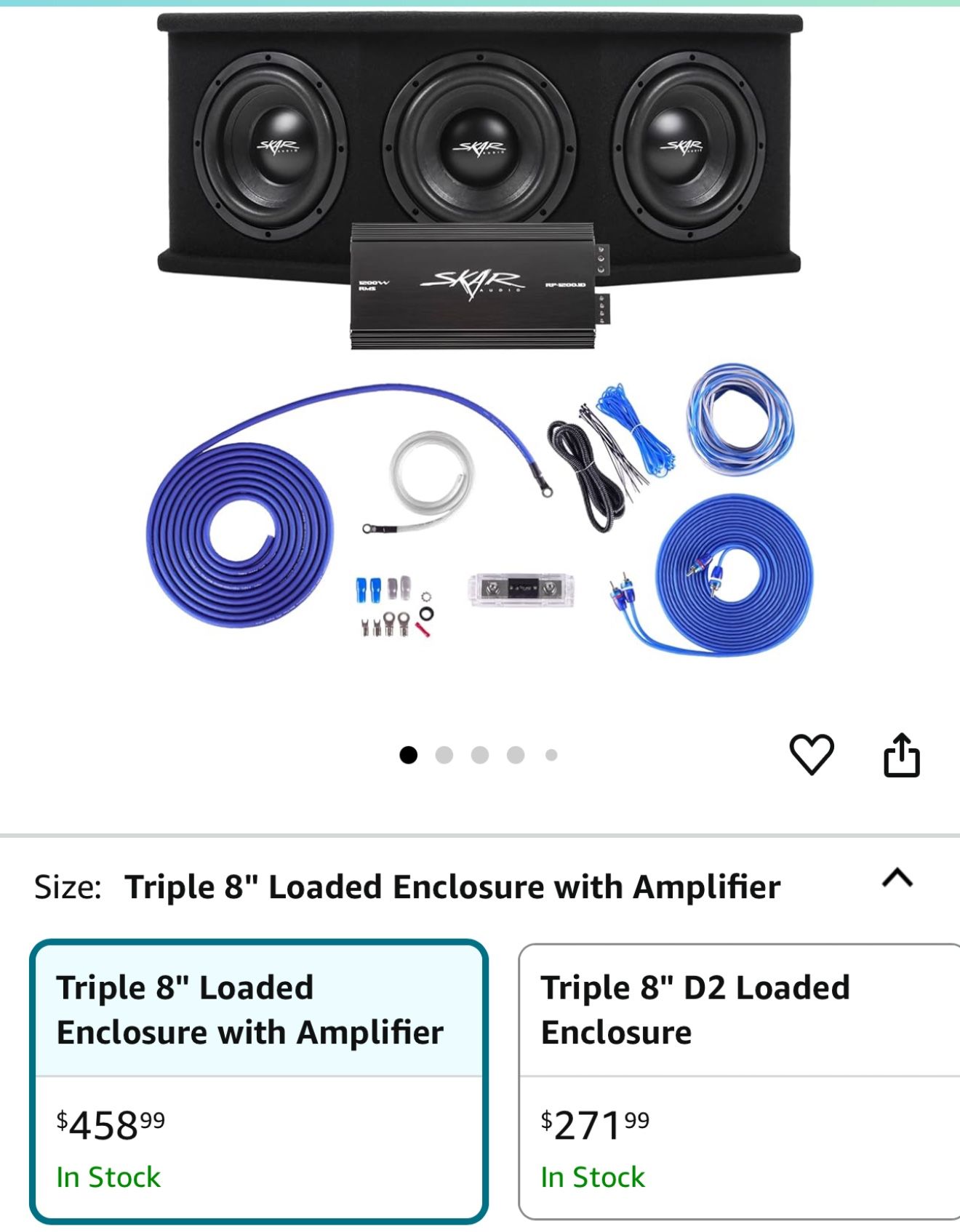 Skar Audio Triple 8” Sub And Amp