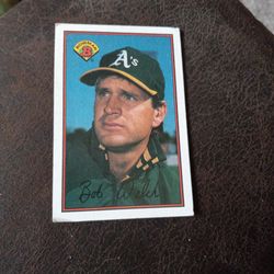 Bob WELCH Baseball ⚾️...OAKLAND ATHLETES 1989.  ⚾️ 