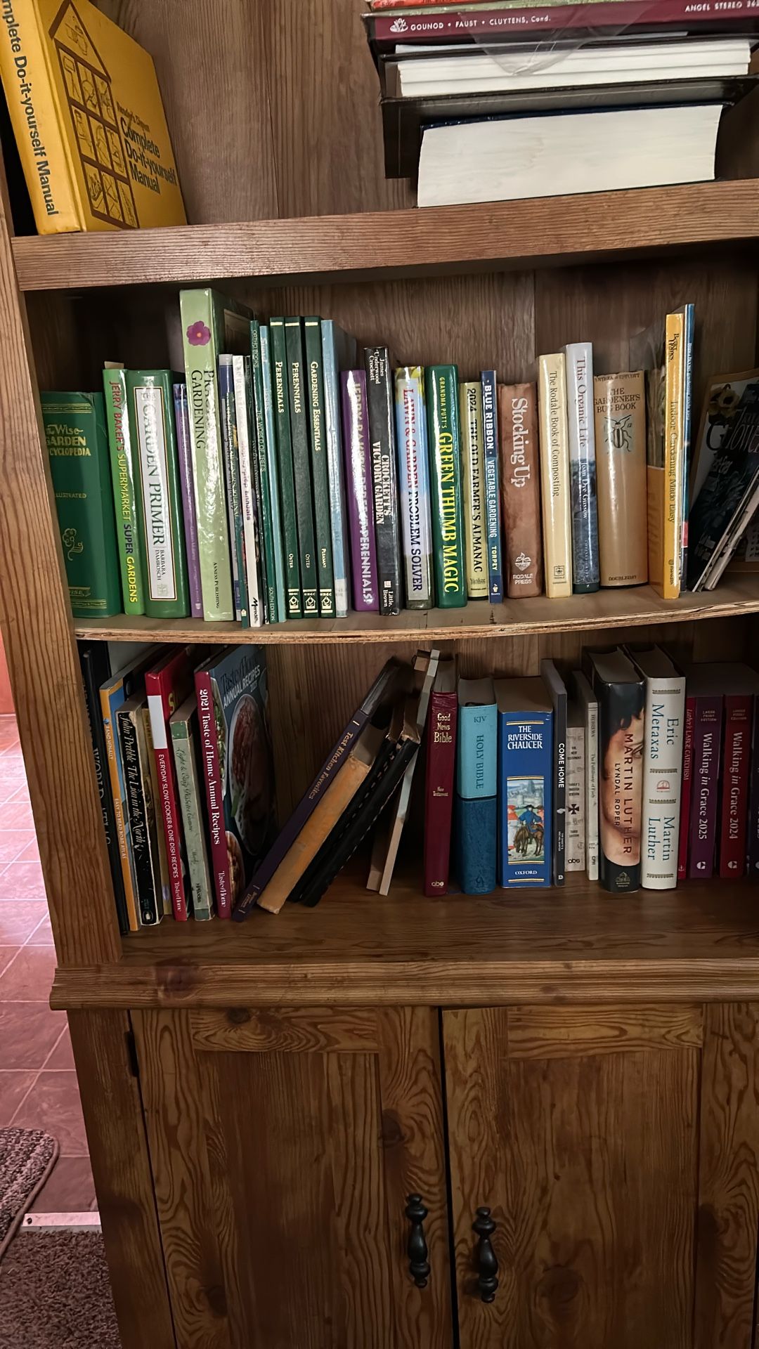 BOOKS Vegetables And Gardening, And religious 