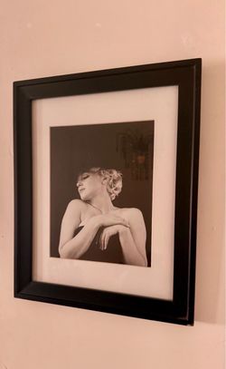 Unique Framed Marilyn Monroe Black and White Photo Print