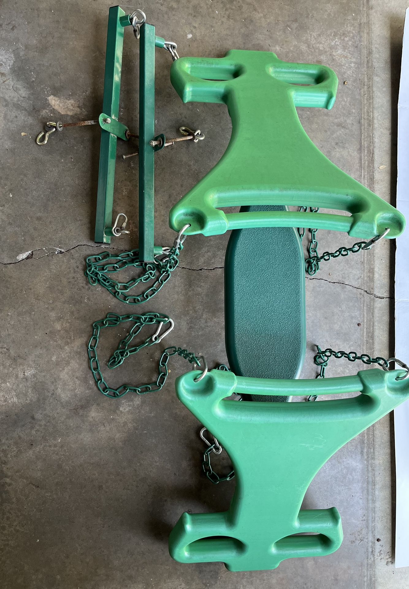 Kids Two Seat Swing With Attaching Hardware