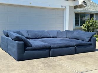 Free Delivery/ Modular Cloud Sofa (Navy blue)