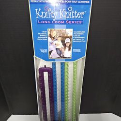 Provo Craft Knifty Knitter Kit 3 Piece Long Loom Series Set Knitting Blankets